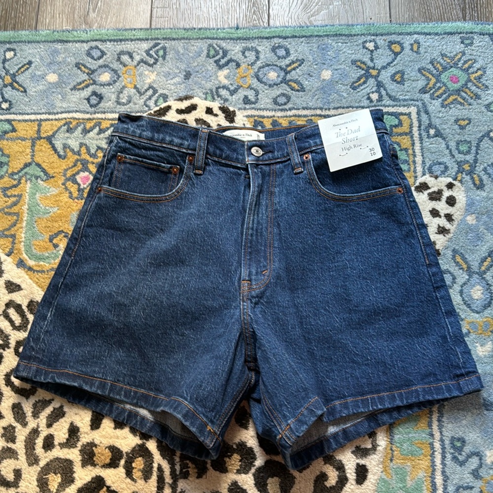 Abercrombie The Dad Short High Rise- jeans